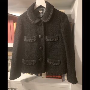 Gorgeous J.Crew black wool boucle blazer